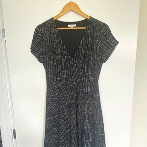 Halston Heritage B/W Asymmetric Dress - Size S/P